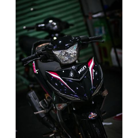 tem rời exciter 150 mx đen hồng đẹp đơn giản  2023 , tem 3 lớp không phai màu - Decal Cao Cấp Nhất