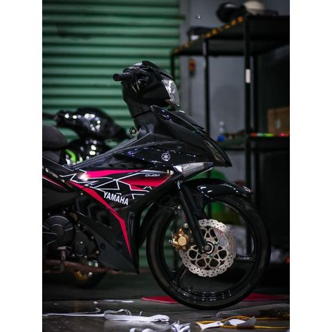 tem rời exciter 150 mx đen hồng đẹp đơn giản  2023 , tem 3 lớp không phai màu - Decal Cao Cấp Nhất