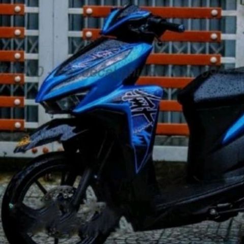 Tem Rời Vario 150 Hayabusa Dán Xe Xanh Xanh  - Decal In Chất Lượng