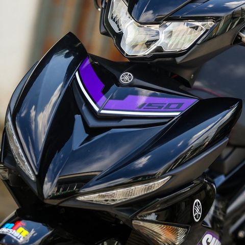 Tem Rời Dán Xe Exciter 150  Mẫu Tím Đen Trắng Cực Chất, Hàng 3 Lớp Chất Lượng Cao Không Bay Màu Quyen Decal