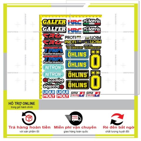 SHINDECAL- LOGO STICKER DÁN XE MÁY M22 - Tem 3 Lớp  Cao Cấp