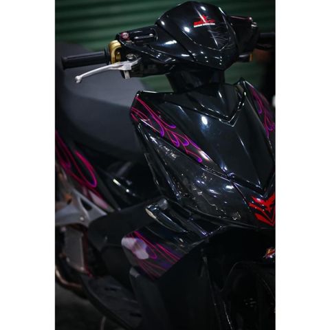tem rời ab 125 đen lửa tím cực chât , tem 3 lớp bền màu - Decal Cao Cấp Nhất
