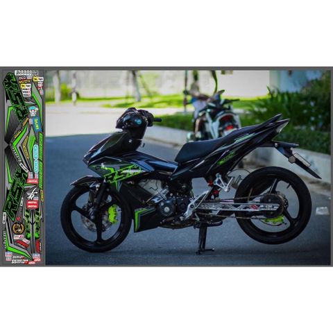 TEM DÁN RSX XE WINNER X MÀU ĐEN - Decal Cao Cấp Nhất