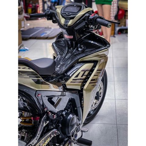 tem rời exciter 155 vàng đồng đen cover chuẩn 2023 , tem 3 lớp bền màu - Decal Cao Cấp Nhất