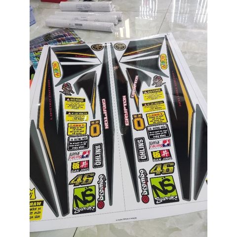 Tem Rời Yamaha Exciter 2006 Xám Xi Măng