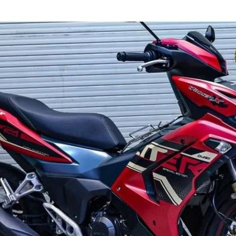 TEM DÁN XE WINNER X V3 MẪU ER ĐỎ NHÁM VÀNG ĐỒNG - Decal Cao Cấp Nhất