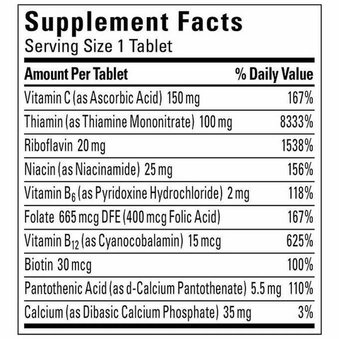 Viên uống Vitamin Super B - Complex with C Nature Made 140 viên - Tăng cường sức đề kháng, hỗ trợ năng lượng, sức khỏe tổng thể