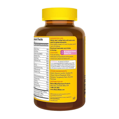 Viên Uống Bổ Bầu Nature Made Prenatal Multi + DHA 150 Viên - Vitamin Cho Mẹ Bầu, Hỗ Trợ Phát Triển Toàn Diện Cho Mẹ Và Bé 638543