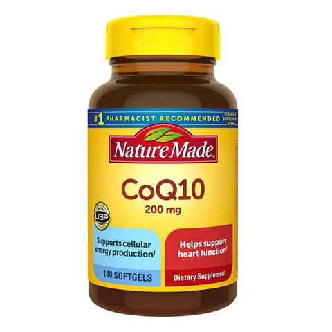 Viên uống bổ sung CoQ10 Nature Made 200mg - Hỗ trợ tim mạch và sức khỏe, 140 viên từ Mỹ 638525