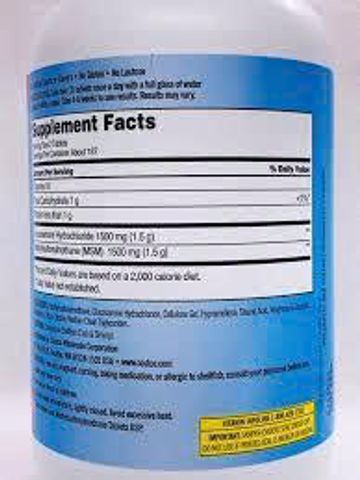 Viên uống bổ khớp Kirkland Glucosamine HCL 1500mg, 375 Viên của Mỹ