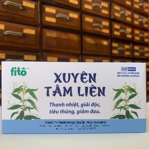 Xuyên.n Tâm Liên fito - Cảm mạo, phát sốt, viêm họng, viêm phổi