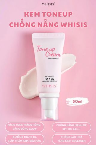 Kem Tone Up Chống Nắng HA+ B5 WHISIS Tone Up Cream SPF 50+ PA++++ 50ml