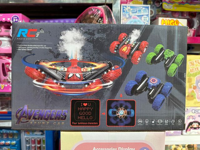 Xe Điều Khiển Từ Xa Spider man 4 Bánh Lớn – Xe RC Stunt Car Leo Địa Hình, Xoay Lật 6603