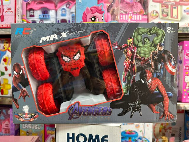 Xe Điều Khiển Từ Xa Spider man 4 Bánh Lớn – Xe RC Stunt Car Leo Địa Hình, Xoay Lật 6603
