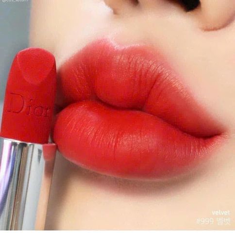 Son Dior Rouge Velvet 999 Full Size – Màu Đỏ Huyền Thoại Sang Trọng