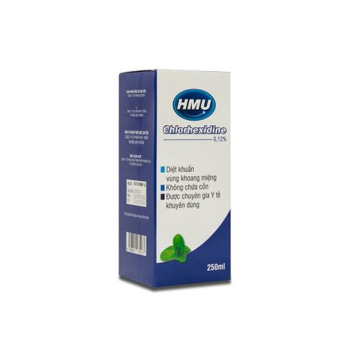 Nước Súc Miệng Diệt Khuẩn Sát Khuẩn Họng HMU Chlorhexidine 0,12% 250ml