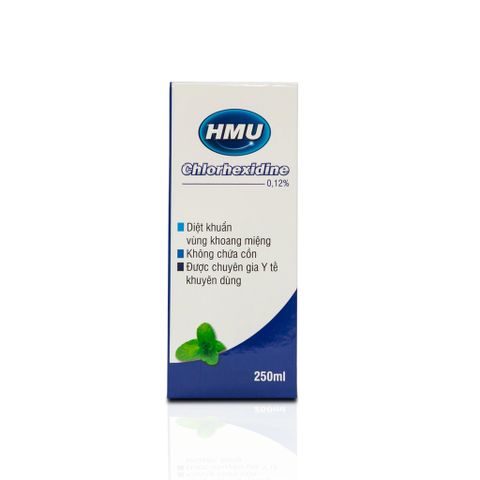 Nước Súc Miệng Diệt Khuẩn Sát Khuẩn Họng HMU Chlorhexidine 0,12% 250ml