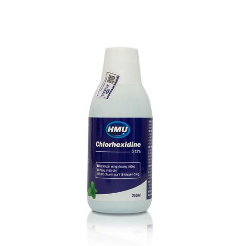 Nước Súc Miệng Diệt Khuẩn Sát Khuẩn Họng HMU Chlorhexidine 0,12% 250ml