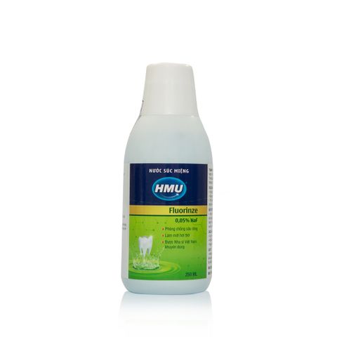 Nước Súc Miệng Ngăn Ngừa Sâu Răng, Viêm Nướu HMU Fluorinze 0.05% NaF Chai 250ml