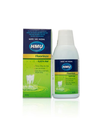 Nước Súc Miệng Ngăn Ngừa Sâu Răng, Viêm Nướu HMU Fluorinze 0.05% NaF Chai 250ml