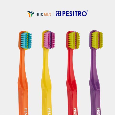 [Được chọn màu] Bàn Chải Niềng Răng Siêu Mềm Pesitro 6580 Ultra Soft Ortho Chải Răng Niềng Chuyên Dụng