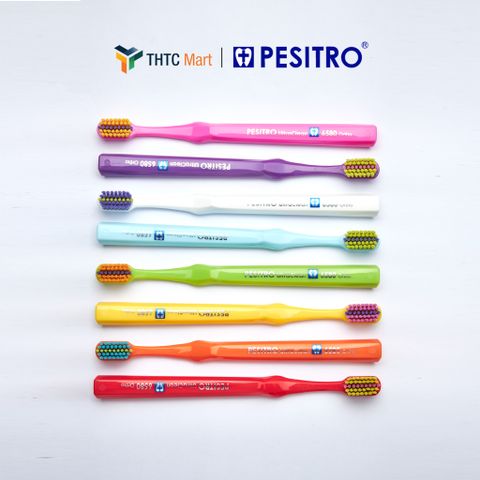 [Được chọn màu] Bàn Chải Niềng Răng Siêu Mềm Pesitro 6580 Ultra Soft Ortho Chải Răng Niềng Chuyên Dụng