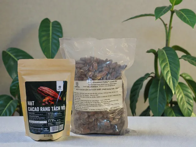 Hạt Cacao Tách Vỏ DEVA 200g - Cacao Nibs Rang Mộc Nguyên Chất, Superfood Tăng Cường Sức Khỏe, Hỗ Trợ Tim Mạch, Giảm Cân
