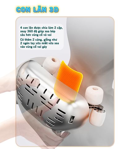 Máy Massage Cổ Vai Gáy Pin Sạc Nikio NK-139 - Thư Giãn Cùng Nhiệt Nóng, Chế Độ Massage Thông Minh, Dễ Dàng Mang Theo Cả Ngày