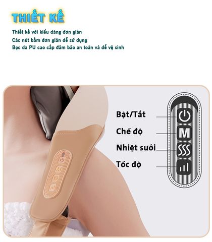 Máy Massage Cổ Vai Gáy Pin Sạc Nikio NK-139 - Thư Giãn Cùng Nhiệt Nóng, Chế Độ Massage Thông Minh, Dễ Dàng Mang Theo Cả Ngày