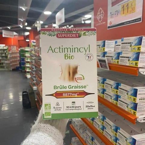 Nước uống Superdiet Actimincyl Bio của Pháp giảm cân đốt mỡ