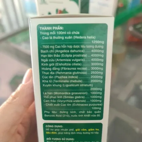 Sirô HO6 - Bạch chỉ - Kha tử - La hán dùng được trẻ SS và PNCT