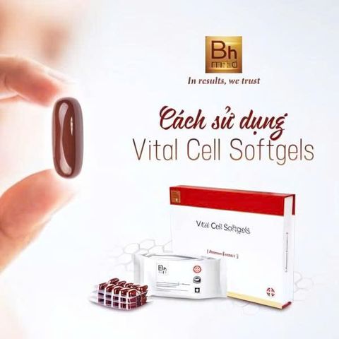Viên uống trắng da trẻ hóa nhau thai cừu Vital Cell Softgels Premium Extract