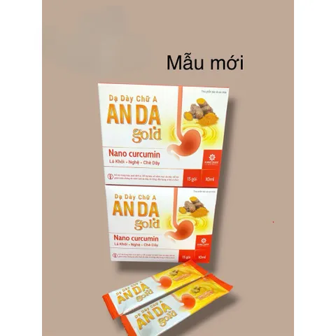 Siro Dạ Dày An Dạ gel giúp giảm acid dịch vị,làm lành vết loét(Hộp 15 gói)