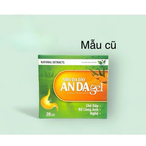 Siro Dạ Dày An Dạ gel giúp giảm acid dịch vị,làm lành vết loét(Hộp 15 gói)