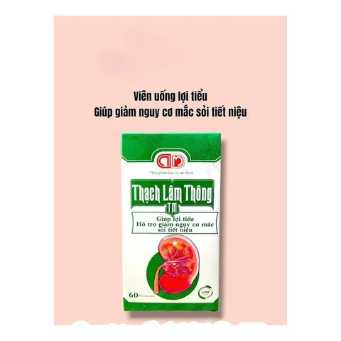 Viên Thạch Lâm Thông TM giúp lợi tiểu,hỗ trợ giảm nguy cơ sỏi thận(Chai 60viên)