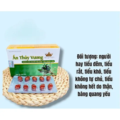 Viên uống Ấn Thuỷ Vương dùng cho người tiểu đêm,tiểu nhiều lần(Hộp 30viên)