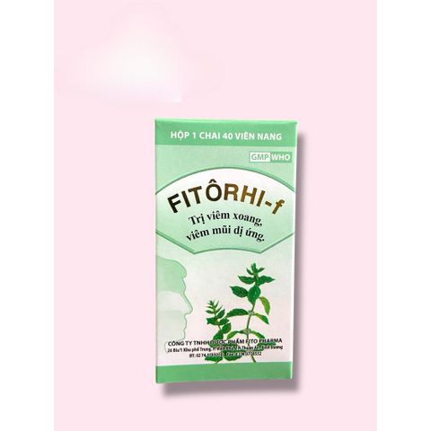 Fitorhi-f viêm xoang,mũi dị ứng(chai 40 viên)