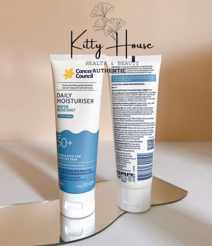 Kem Chống Nắng Dưỡng Ẩm Cancer Council SPF 50+ Thích Hợp Mọi Loại Da, Chống Nước 75ml - Bảo Vệ Da Mặt Hàng Ngày