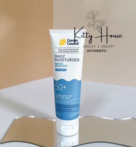 Kem Chống Nắng Dưỡng Ẩm Cancer Council SPF 50+ Thích Hợp Mọi Loại Da, Chống Nước 75ml - Bảo Vệ Da Mặt Hàng Ngày