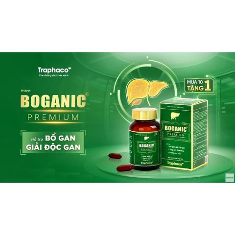 [Chính hãng] Viên uống Boganic premium hỗ trợ giải độc gan, men gan cao, tăng cường chức năng gan