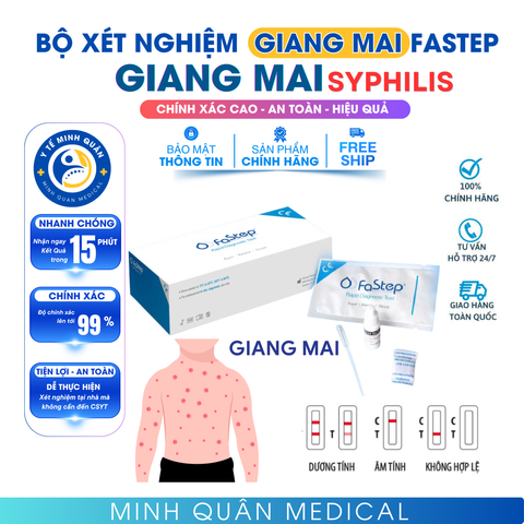 Bộ test xét Nghiệm Nhanh Giang Mai  - Test An Toàn và Chính Xác thương hiệu Fastep USA