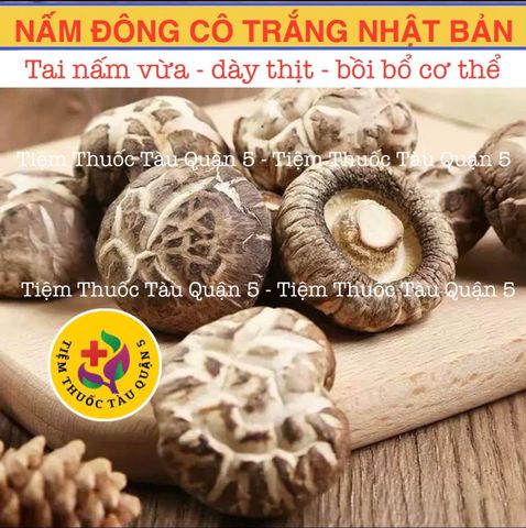 Nấm Đông Cô Trắng Nhật Bản 100g (Đã Sấy Khô, Hàng, Mới thơm ngon) 640176