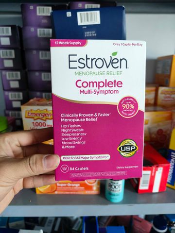 Cân bằng nội tiết tố cho phụ nữ tiền mãn kinh Estroven Complete Multi-Symptom Menopause Relief 84 Caplets