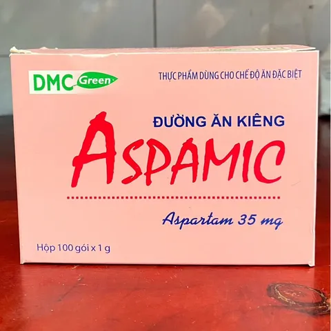 Đường Ăn Kiêng ASPAMIC 35mg dùng cho người tiểu đường ,ăn kiêng (Hộp 100gói)