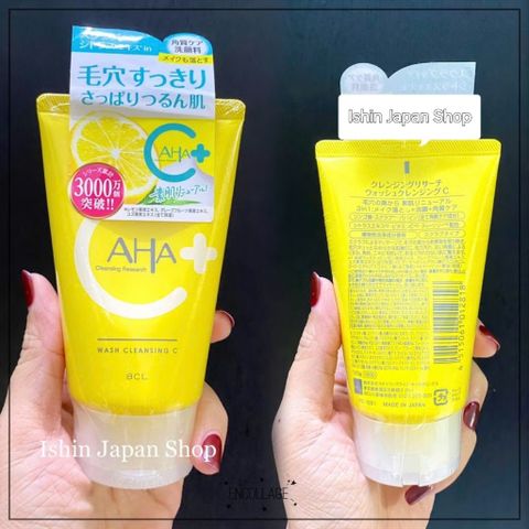 (Có Mẫu Mới) Sữa rửa mặt AHA Wash Cleansing nhật bản 120g 640610