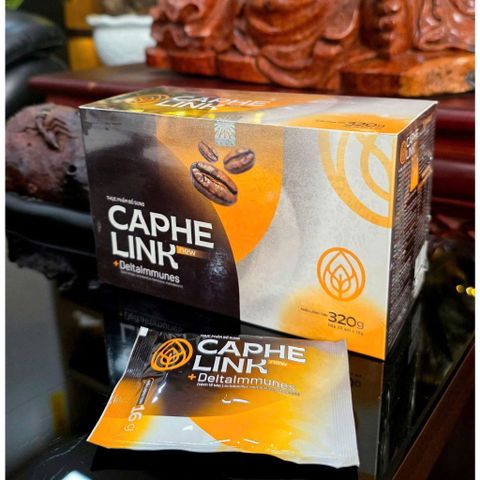 [Mẫu Mới] CÀ PHÊ LINK SỨC KHỎE – NĂNG LƯỢNG TỈNH TÁO, ĐỀ KHÁNG VỮNG VÀNG (HỘP 20 GÓI)