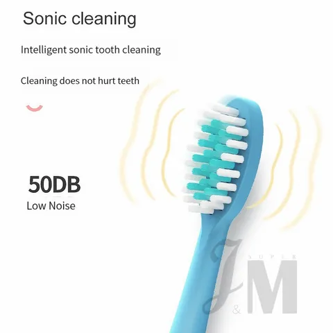 Bàn Chải Đánh Răng Điện Siêu Âm Lông Mềm Hai Mặt Chăm Sóc Răng Miệng Cho Bé 640616
