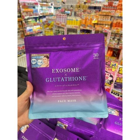 [MẪU MỚI 2026] Mặt nạ dưỡng trắng Exosome Glutathione 30 miếng - Nội địa Nhật