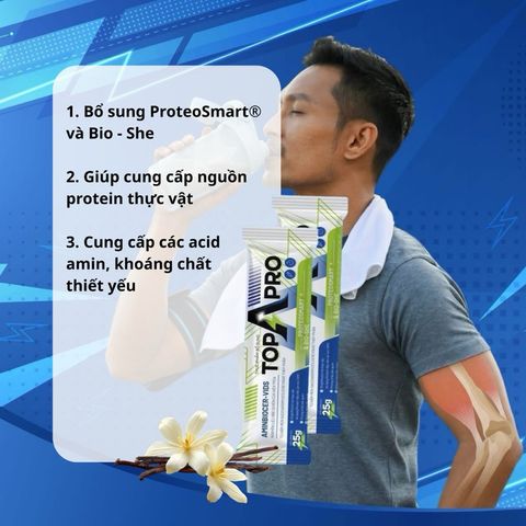 TopApro 14 gói/ hộp - Năng lượng bền bỉ cho người yêu thể thao