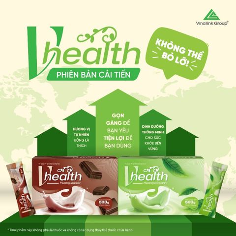 [MẪU MỚI] Bột Socola Vhealth (Hương Socola)